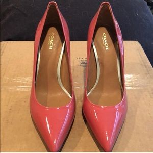 Coach pink smith high heels